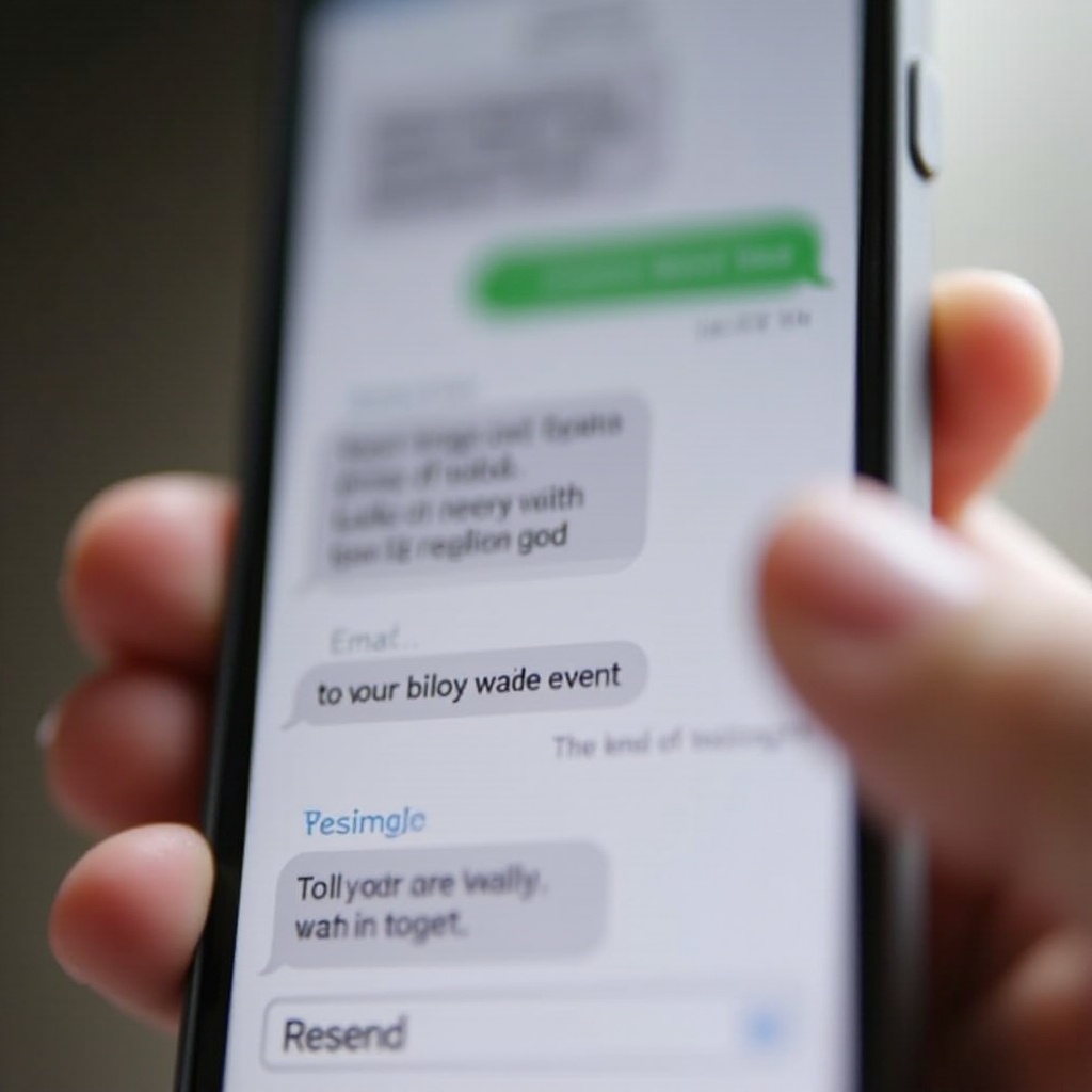 how to resend text message on iphone
