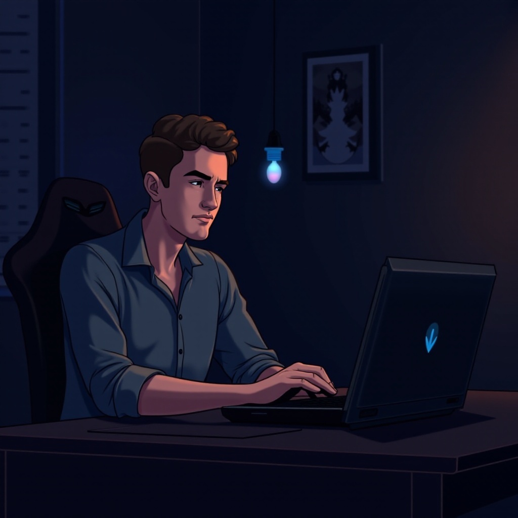 Alienware-kannettavan näyttö menee mustaksi, mutta on edelleen käynnissä