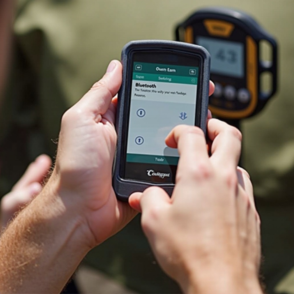 wie man Ohrhörer mit dem Minelab 800 zu Android verbindet