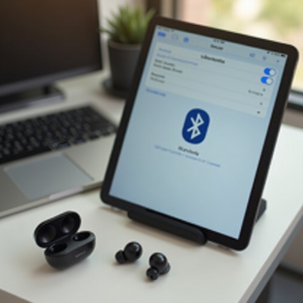 how to connect jlab earbuds to ipad