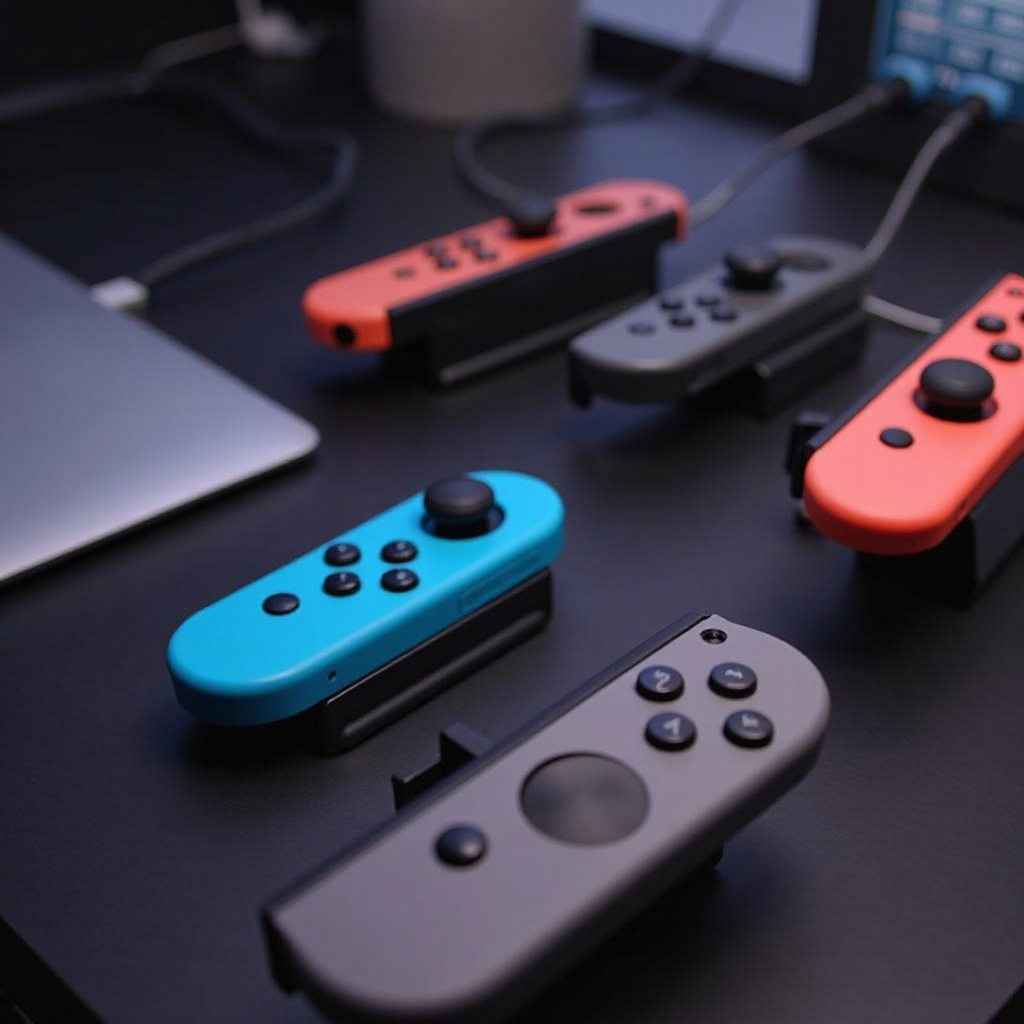 come caricare i joycon senza switch
