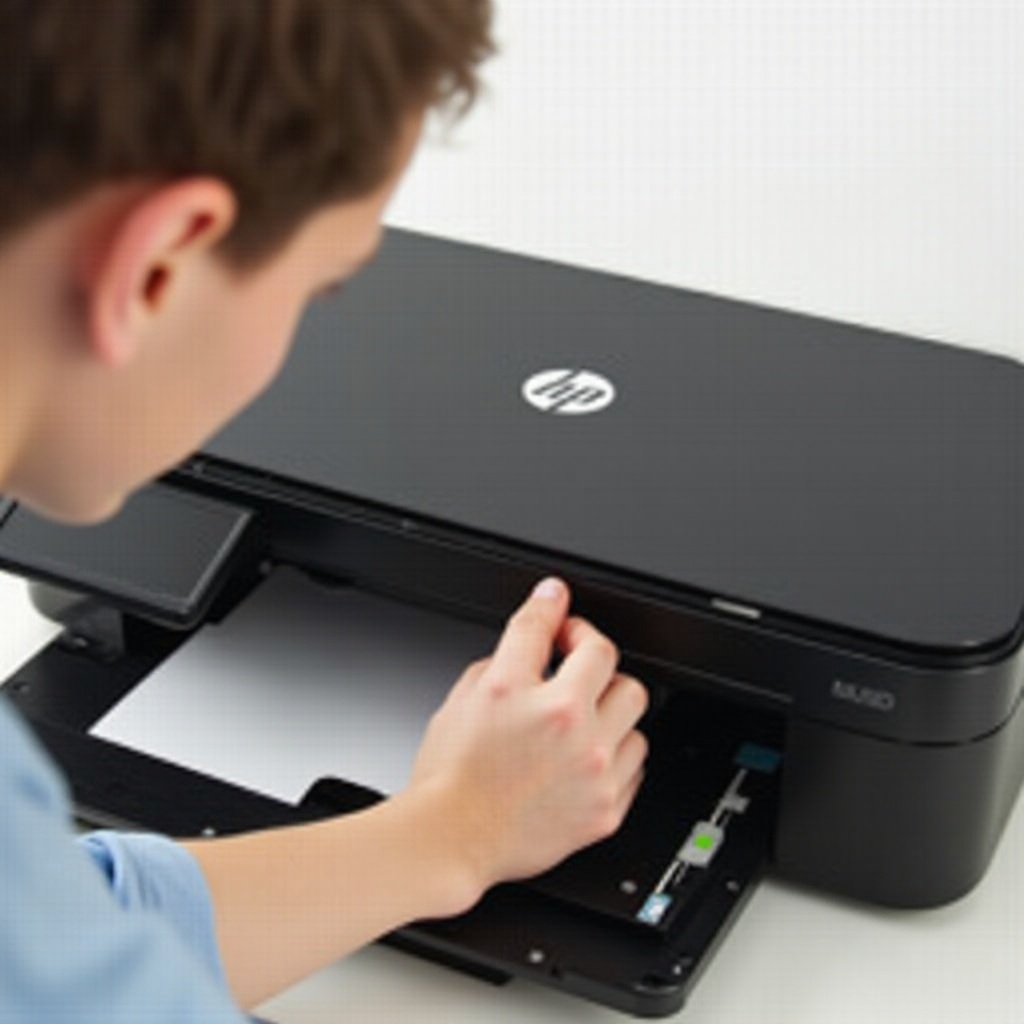 cómo despejar un atasco de papel en una impresora HP Envy