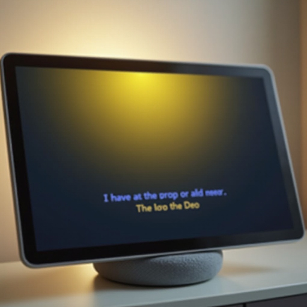 echo show yellow bar