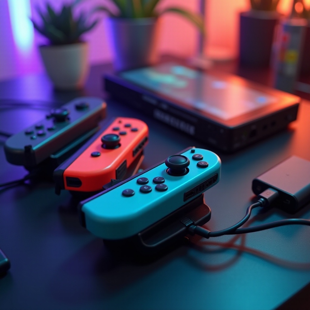 como carregar os joycons sem o switch