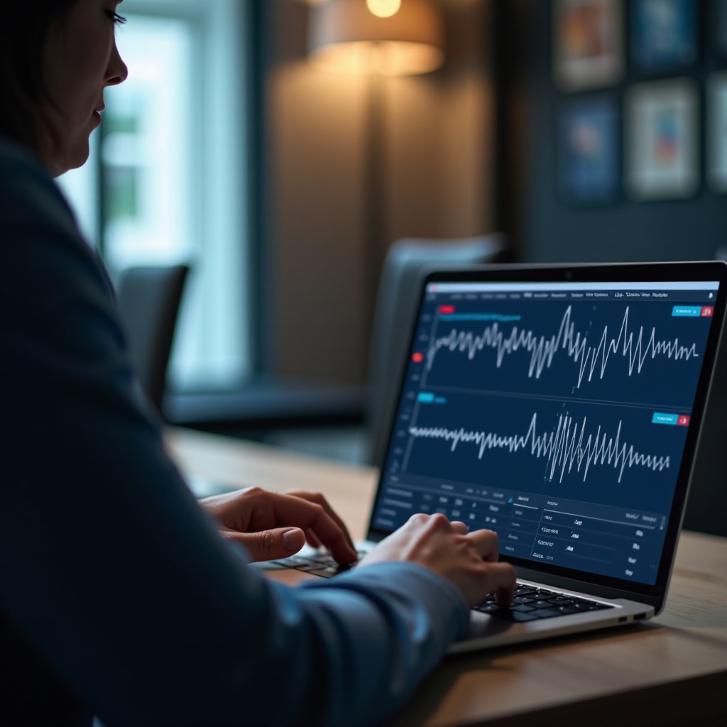 Holter-Monitor wird auf einem Laptop-Computer sein