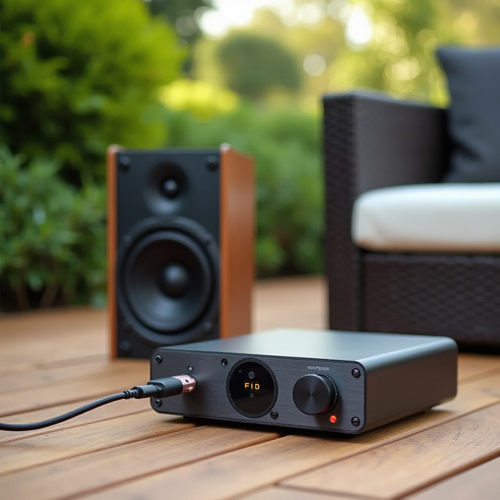 bluetooth-versterker voor buitenspeakers