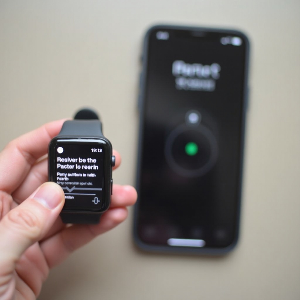 how to re pair apple watch after resetting phone