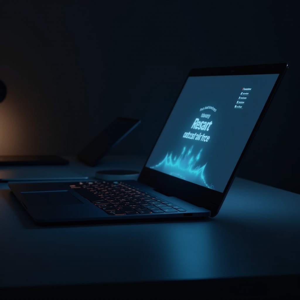 wie man einen Laptop neu startet