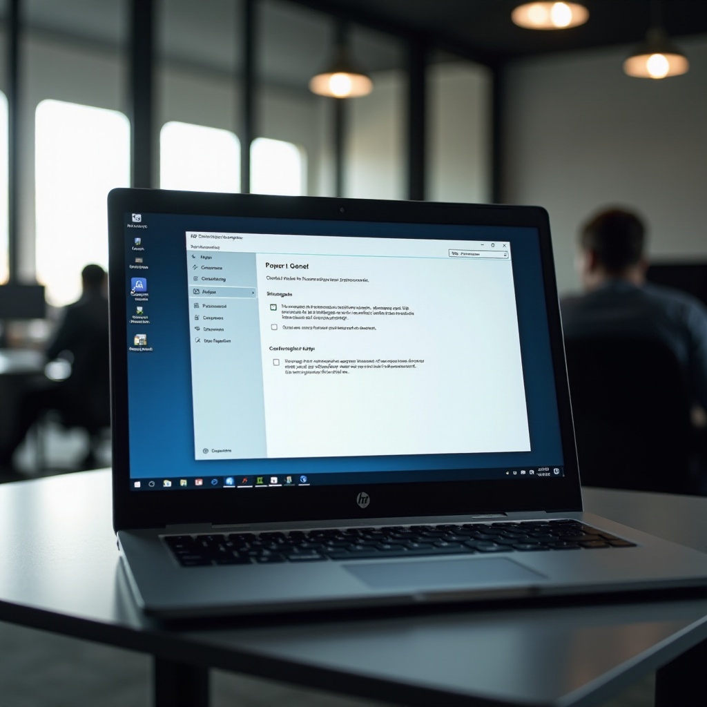 empêcher le HP EliteBook de se fermer lorsque je ferme le couvercle