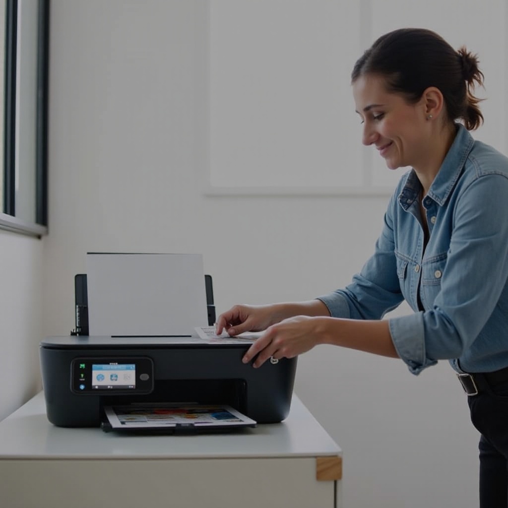 como limpar atolamento de papel em impressora HP Envy