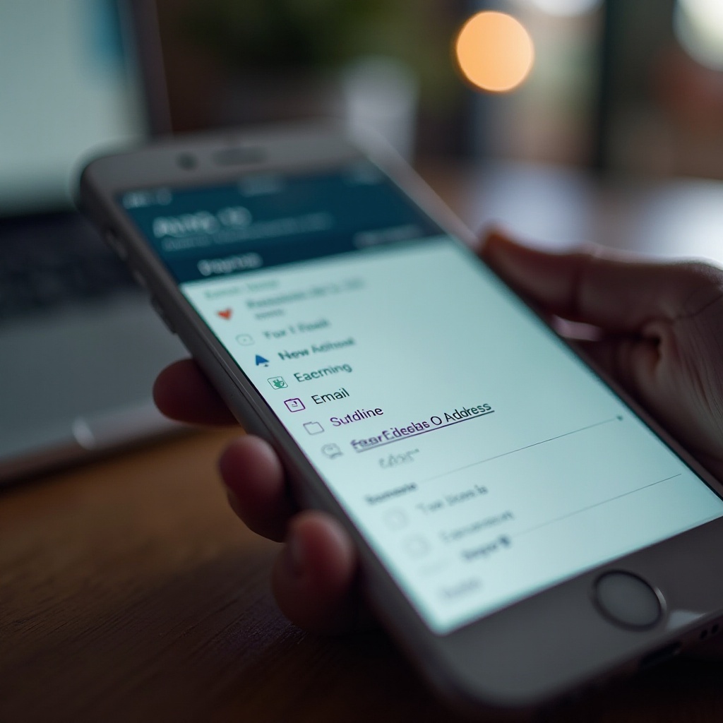 completamento automatico dell'indirizzo email su iPhone