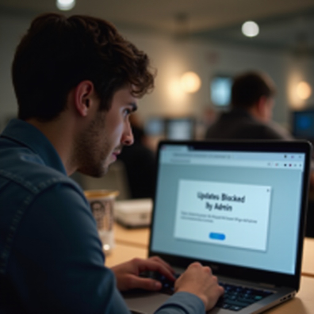 Chromebook-updates worden geblokkeerd door de beheerder