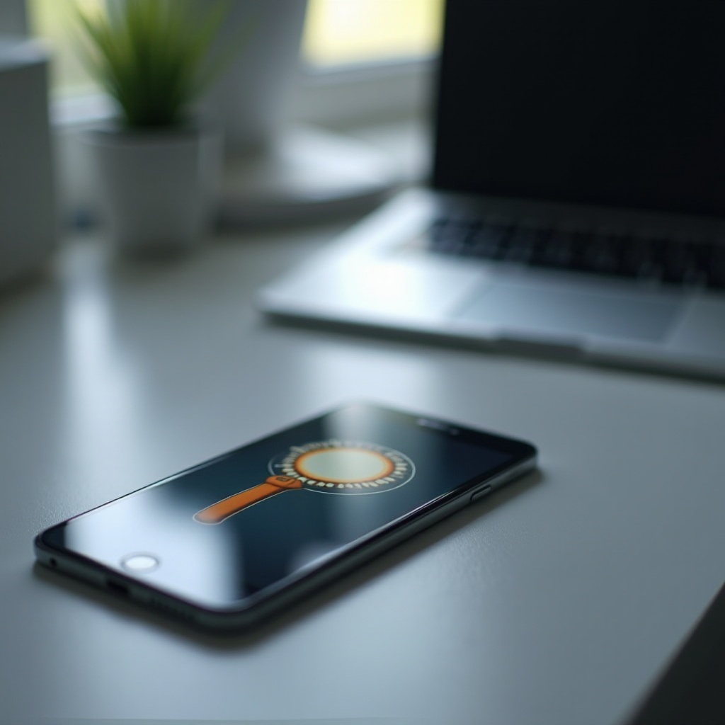 cómo consigo una linterna en mi teléfono