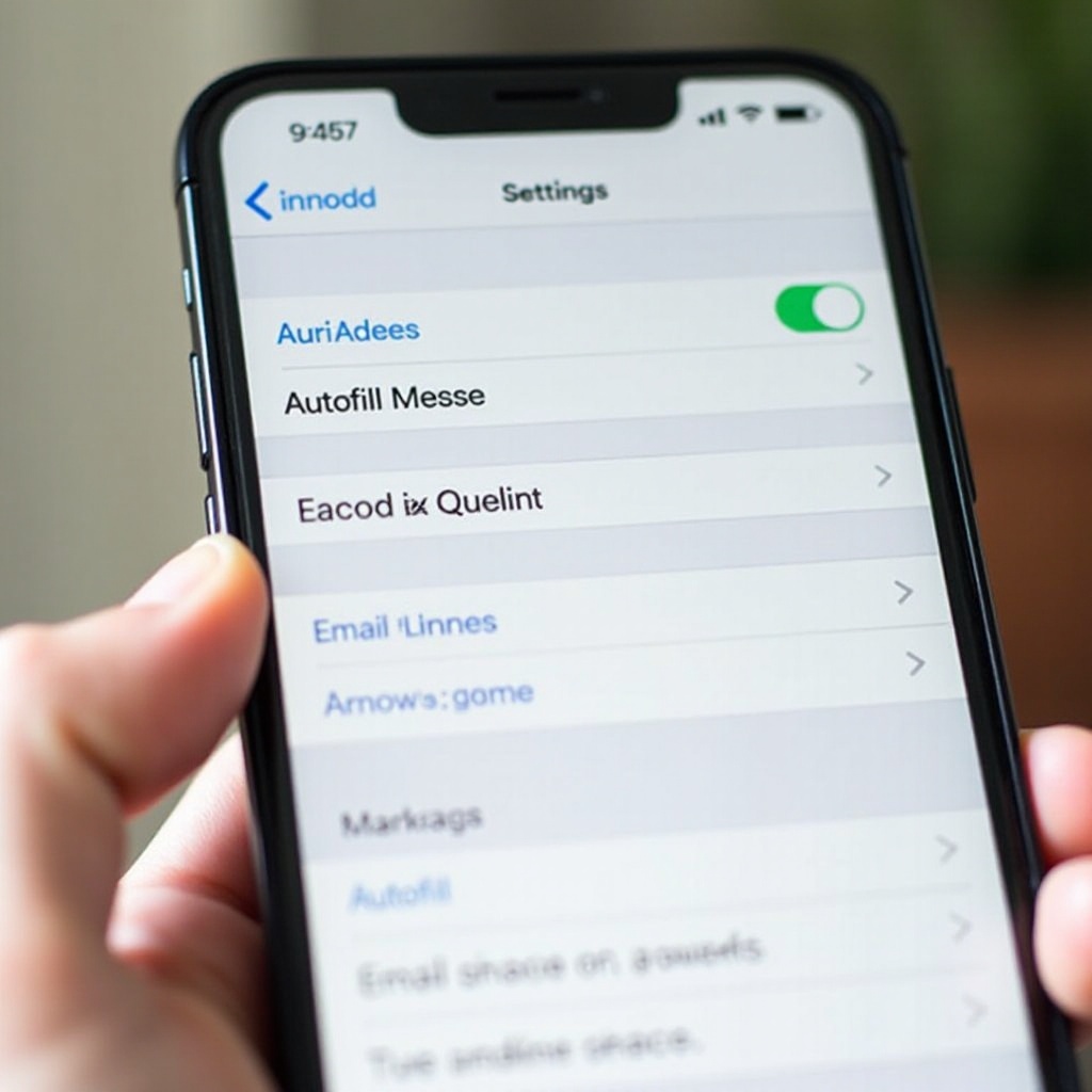remplissage automatique de l'adresse e-mail sur l'iPhone