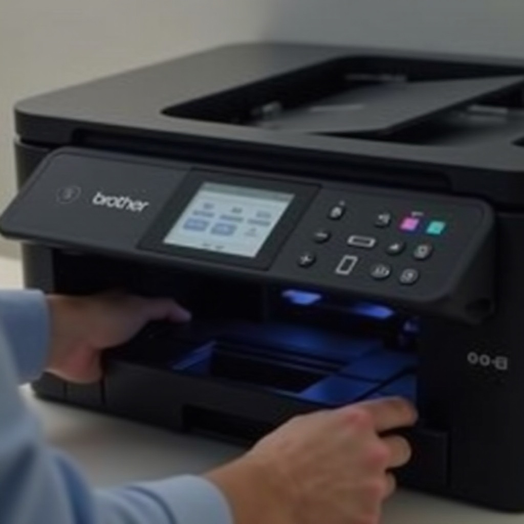 how to turn on brother printer