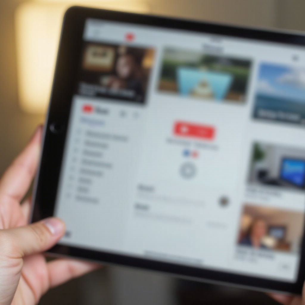 wie man sich bei youtube auf dem ipad abmeldet
