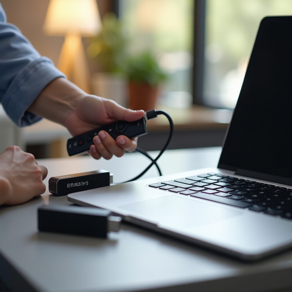 how to add firestick to my laptop and play