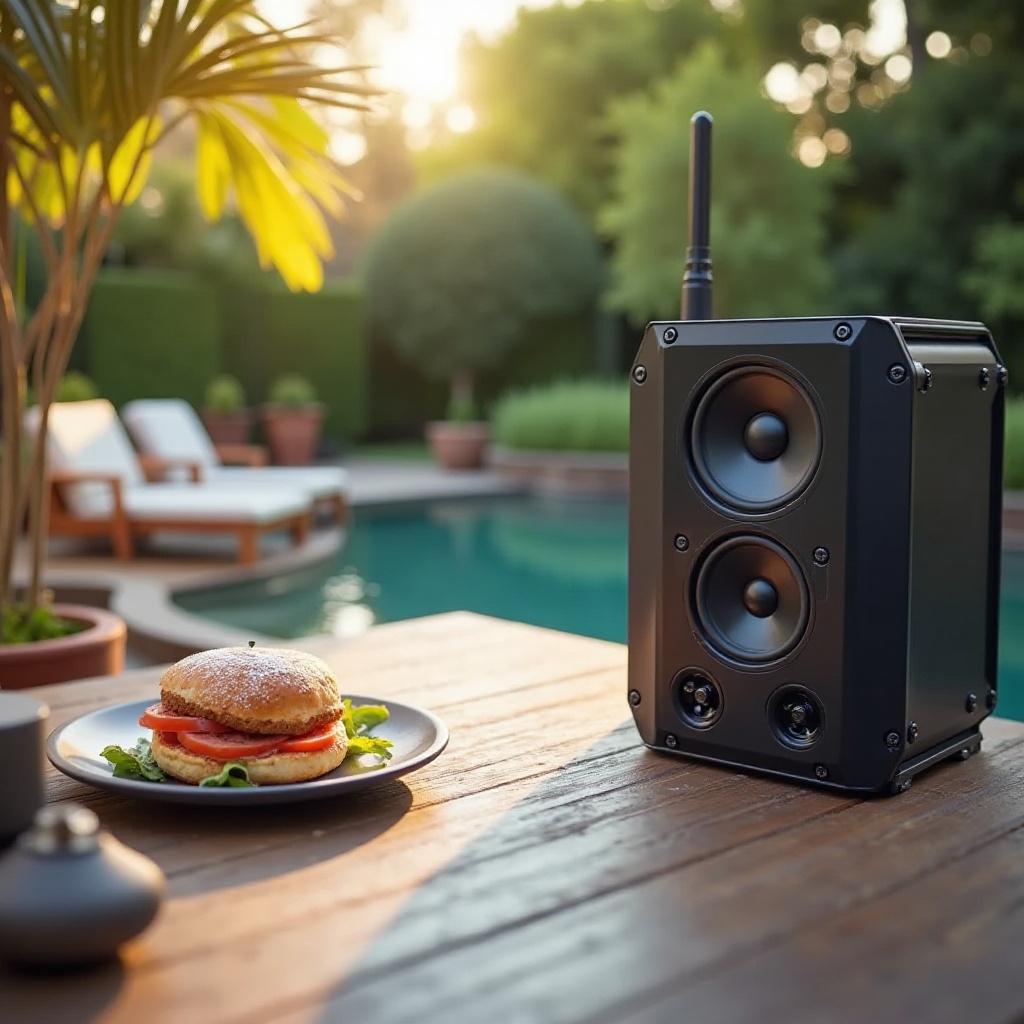 amplificador bluetooth para altavoces exteriores