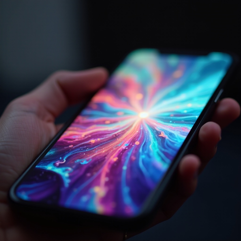 phone screen colors messed up