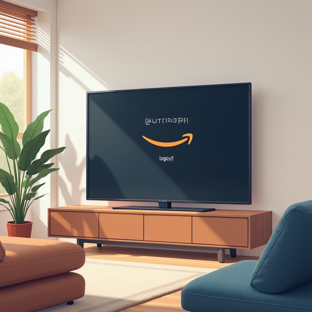 how do i logout of amazon on my tv