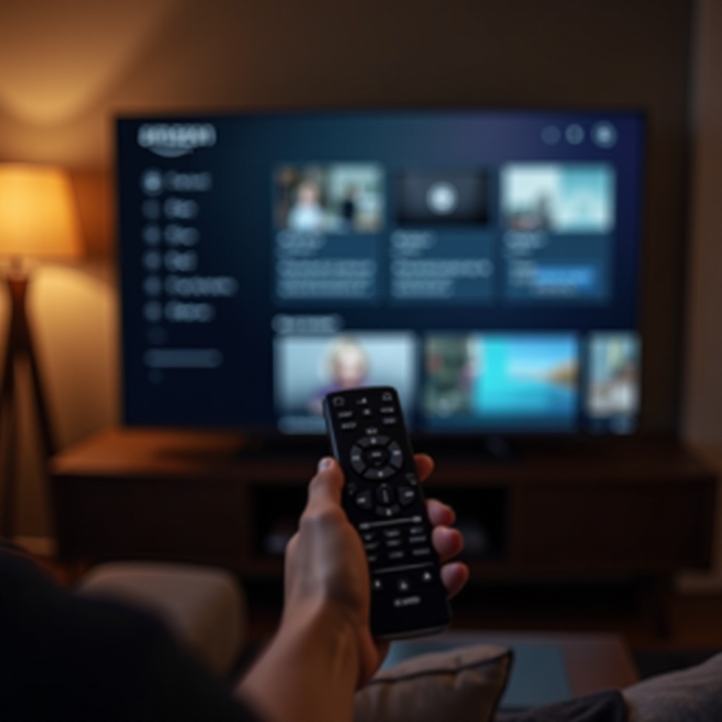 como faço para sair da Amazon na minha TV