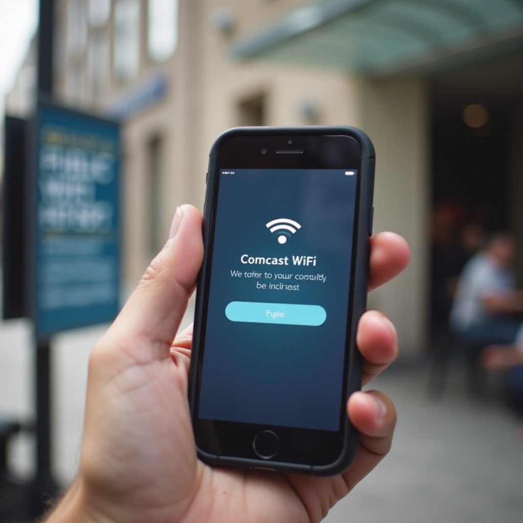 como usar hotspots Wi-Fi da Comcast em um smartphone