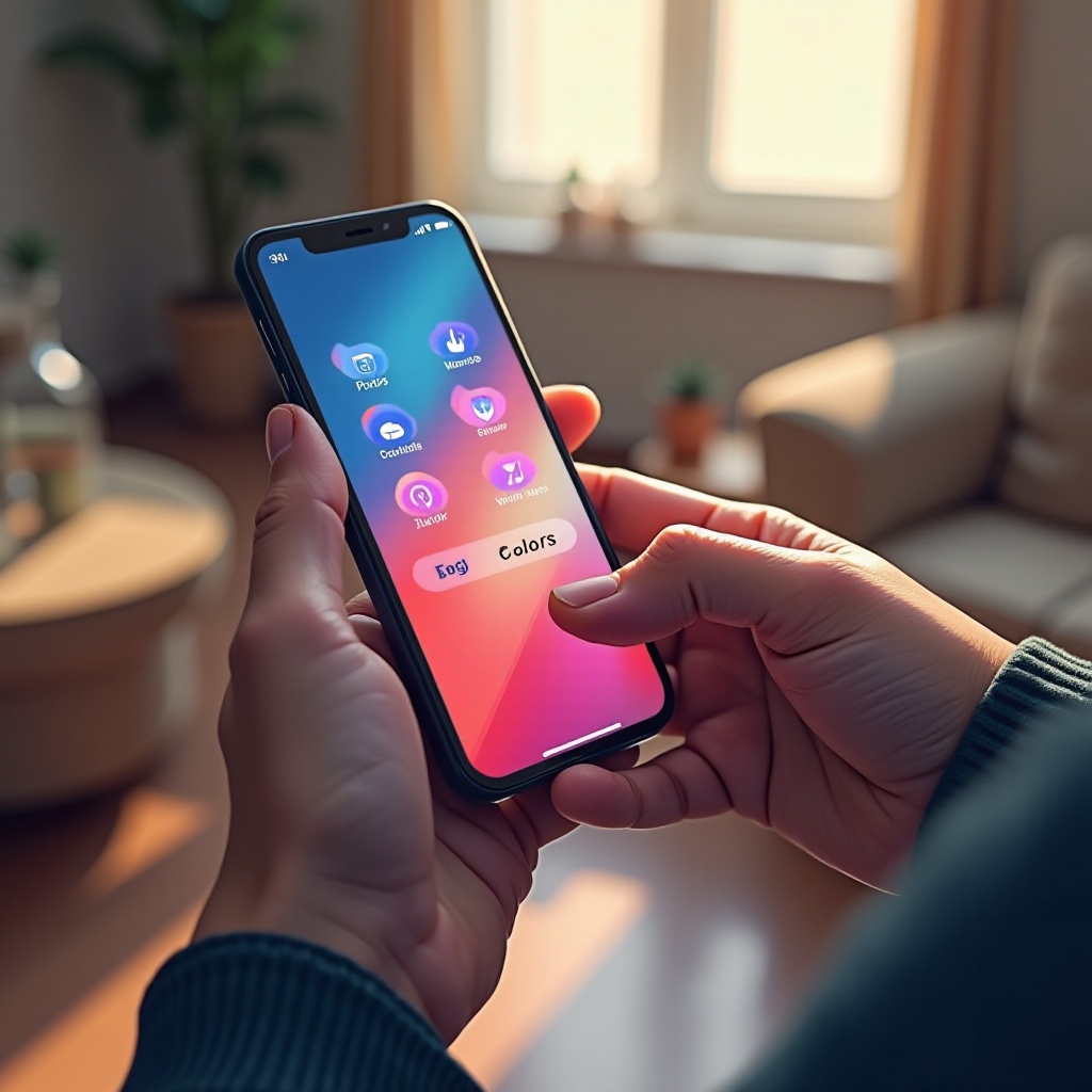 Telefonbildschirmfarben sind durcheinander
