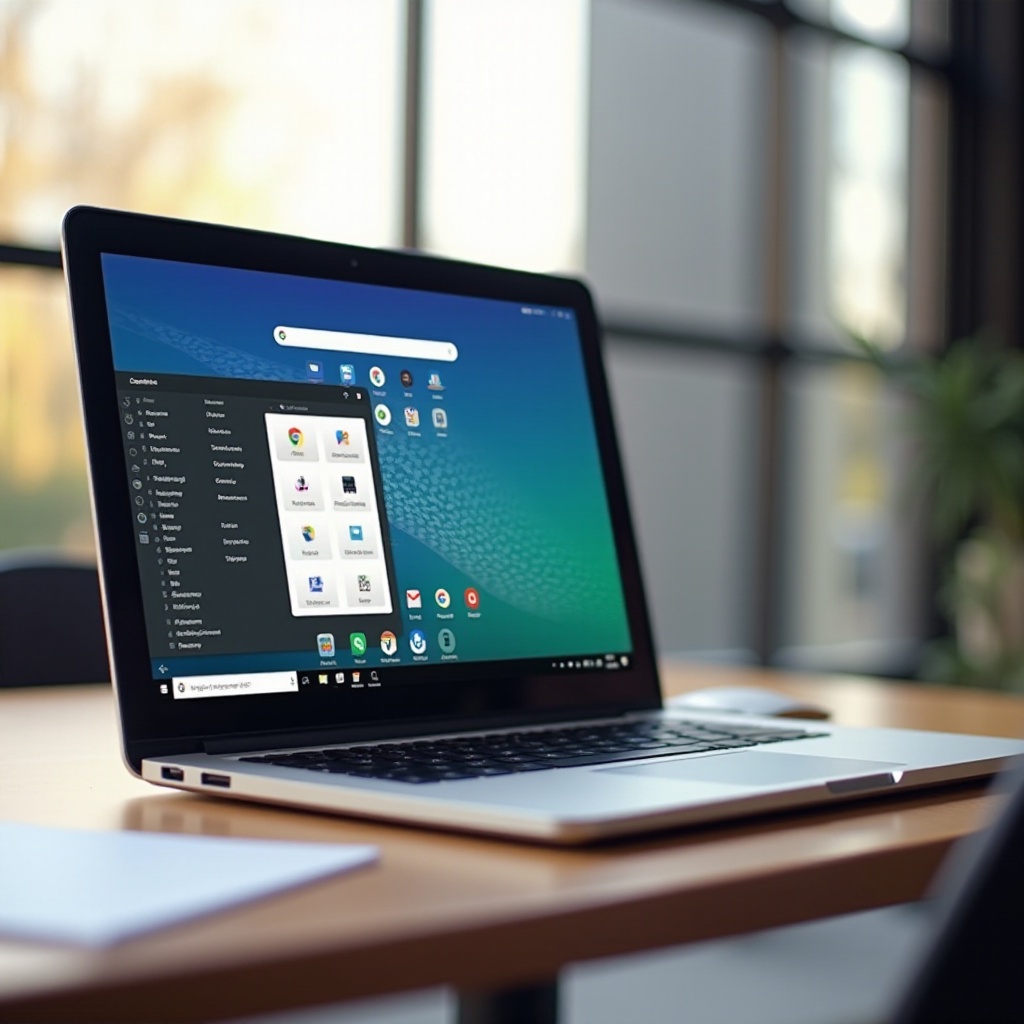 wie vergrößere ich die Startseite meines Chromebooks