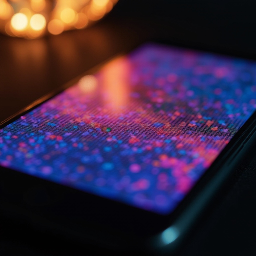 telefoonschermkleuren zijn in de war
