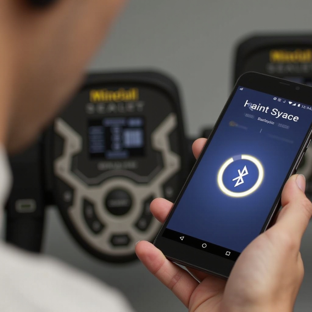 comment jumeler des écouteurs avec le Minelab 800 à Android