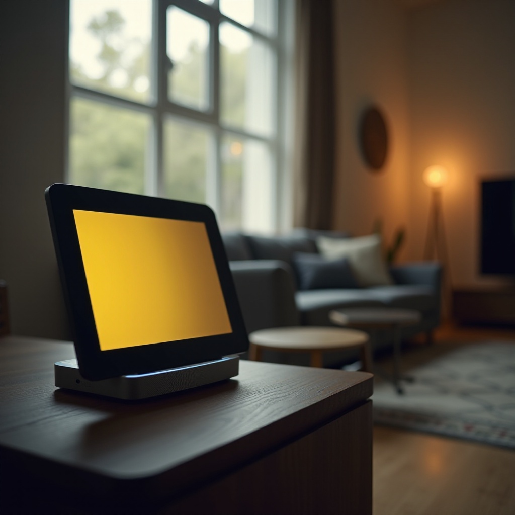 Echo zeigt gelben Balken