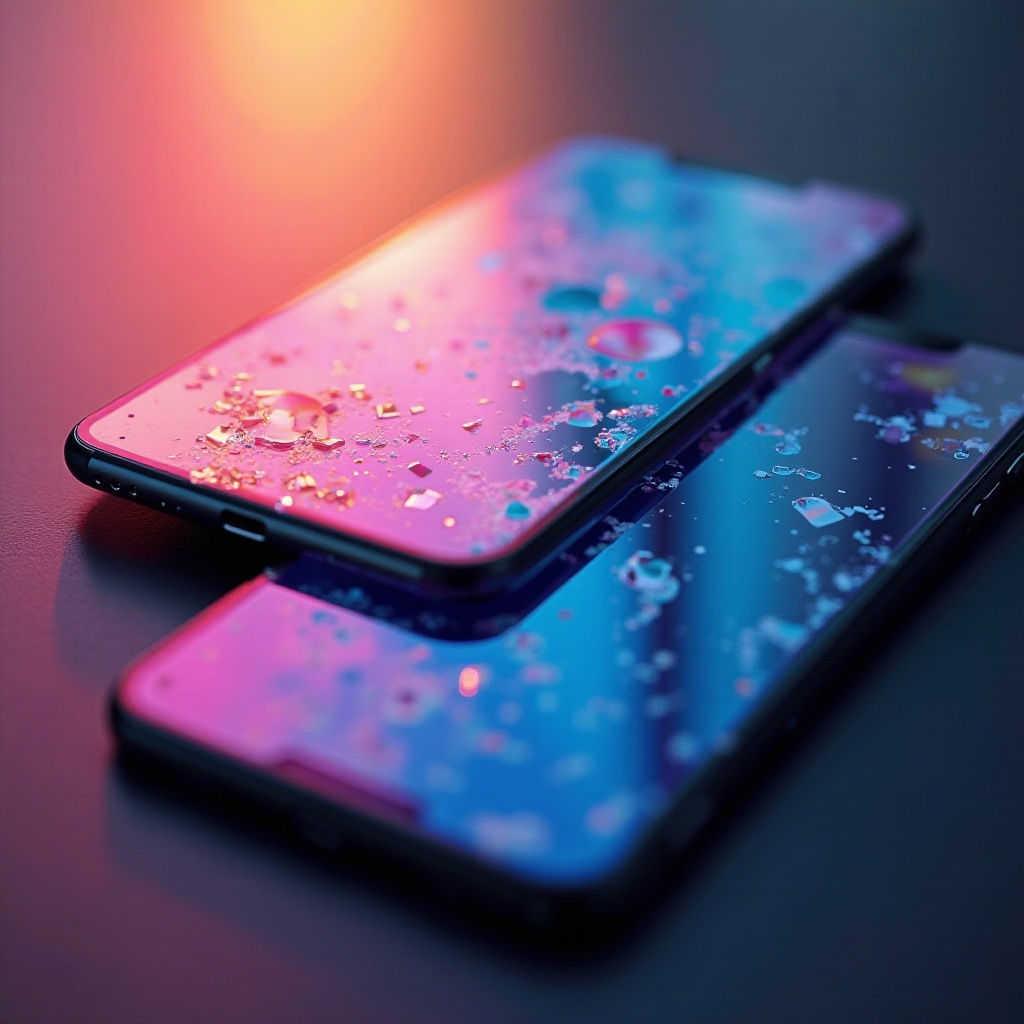 i colori dello schermo del telefono sono incasinati