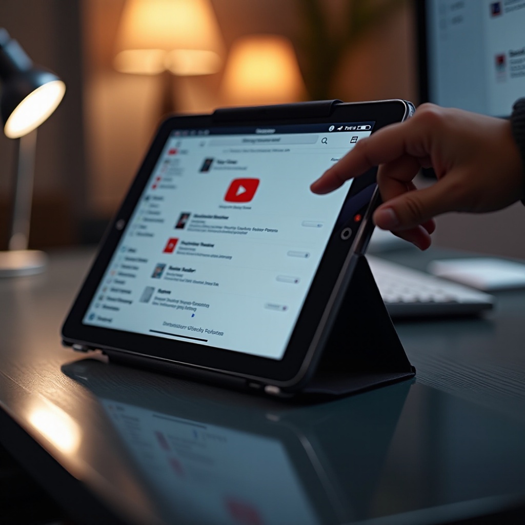 como sair do youtube no ipad